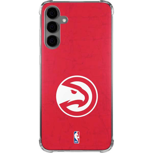 NBA Atlanta Hawks Distressed Galaxy S24 Plus Clear Case